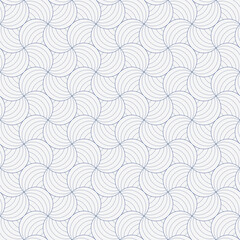 abstract swirl blue line seamless pttern on white background vector illustration wallpaper template