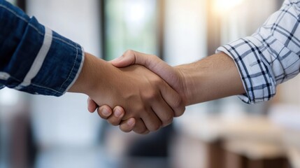 Two Hands Shaking, A Symbol of Agreement and Partnership
