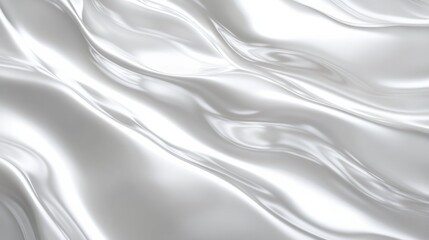 Fototapeta premium A calming water surface with smooth ripples and a bright, reflective sheen, perfect for minimalist designs, on white