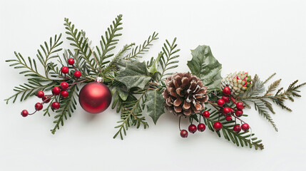 christmas decoration on a white background