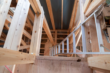 建設中の戸建て住宅