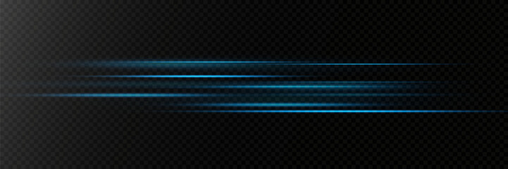 A set of lighting effects, laser line light, horizontal flare and flash.