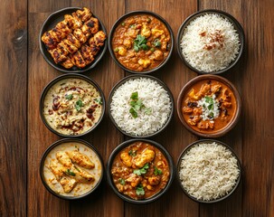 Delicious Indian Chicken Tikka Masala Curry Rice Dishes