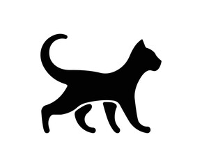 Silhouette of a black cat	