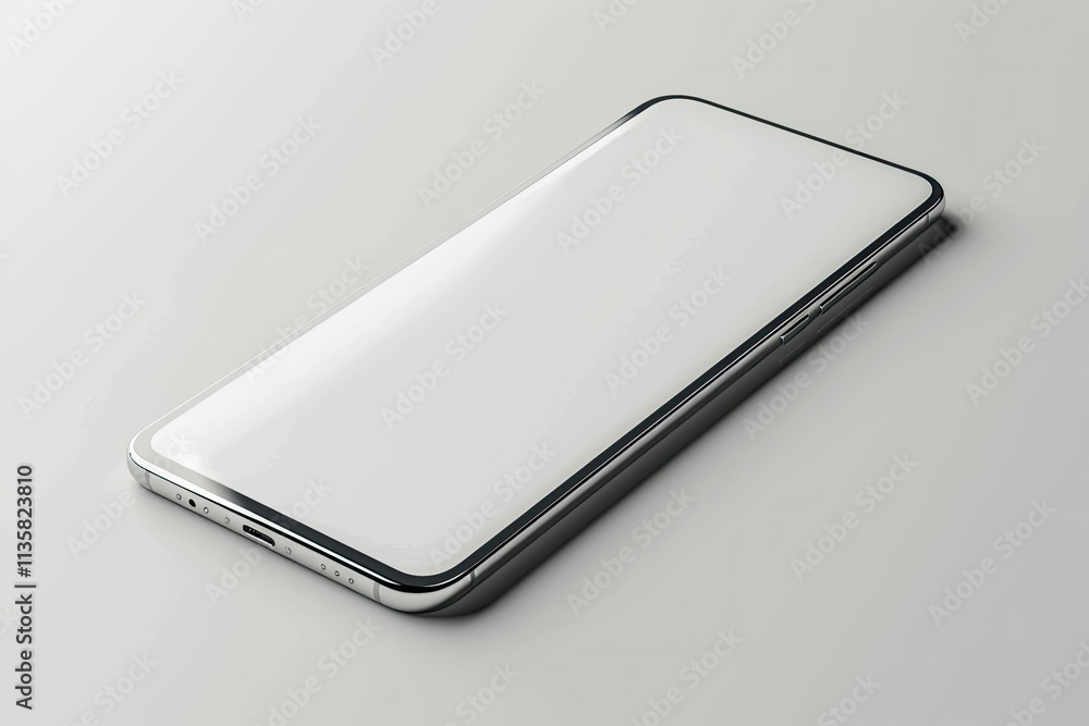 Poster flawless visual of 3d responsive smartphone app screen device mockup psd
