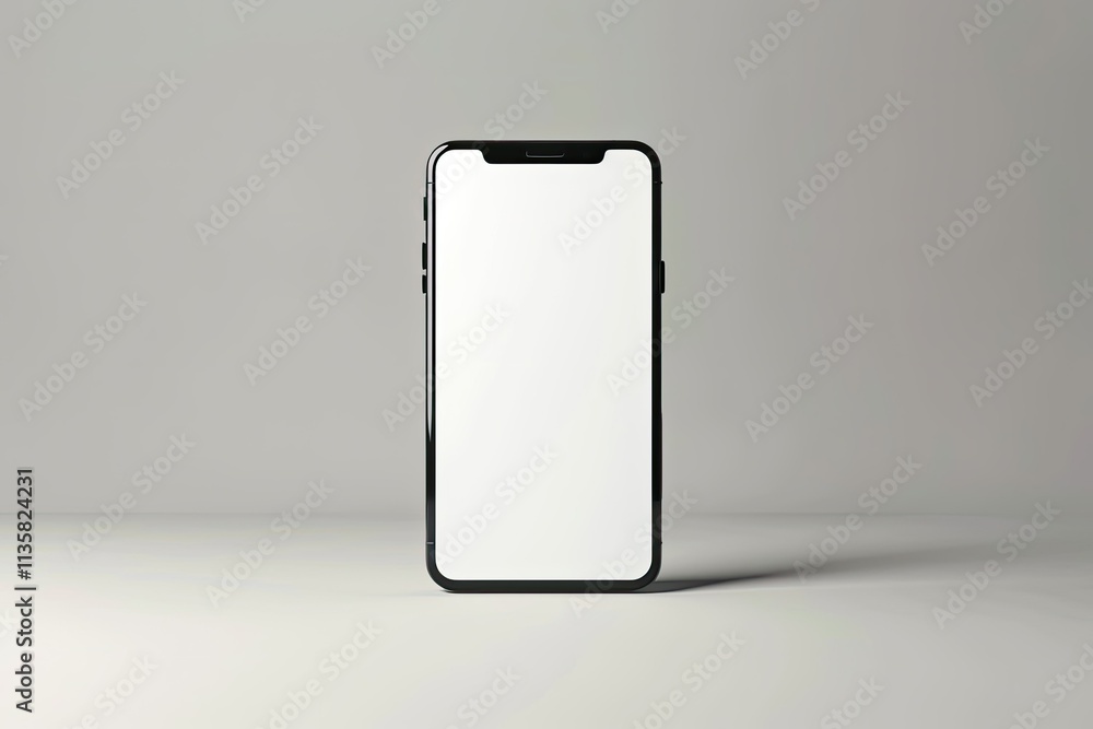 Poster detailed image of 3d smartphone rendering design isolated