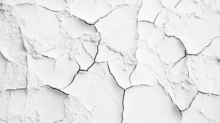 Fototapeta premium Abstract White Cracked Texture Background AI Generated