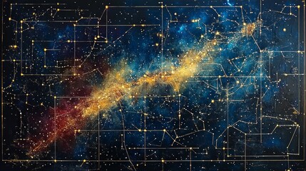 Obraz premium Artistic Zodiac Constellations