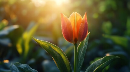Tulip Bud Opening