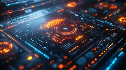 Obraz premium Interactive interface showcasing SMART objectives