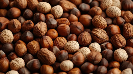 Nuts, peanuts, walnuts and other fruits