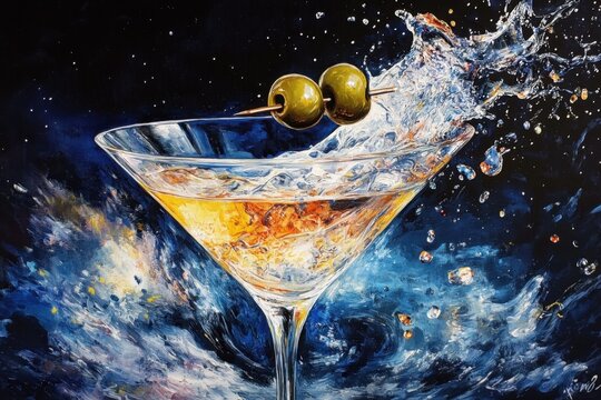 Cosmic Martini A Celestial Cocktail Creation