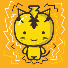 Cute Cat Varians Character for Mascott or Element Design.