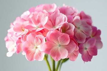 Fototapeta premium Pink flowers on table