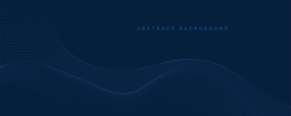 Abstract blue wave background. 