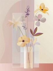 Modern Abstract Background Painting