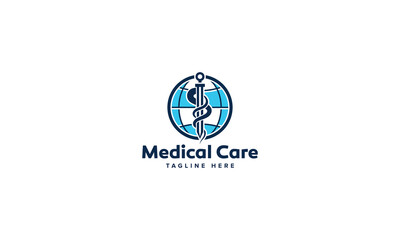 Professional Innovative Unique Modern Medical Care Branding Logos Vector, Adaptive Designs for Medical Healthcare Wellness Services