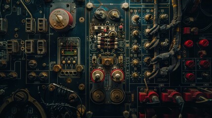 Vintage Electronics Circuit Board: A Close-Up Look at Retro Technology