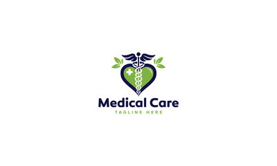 Professional Innovative Unique Modern Medical Care Branding Logos Vector, Adaptive Designs for Medical Healthcare Wellness Services