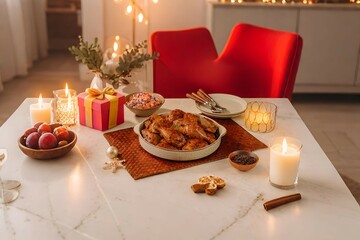 christmas table decoration