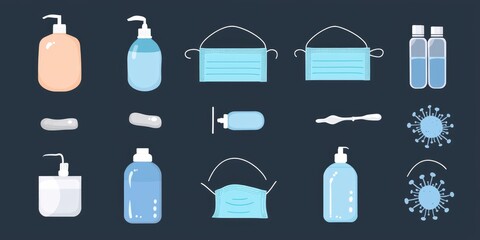 An infographic showing preventative measures against COVID, including masks and handwashing.
