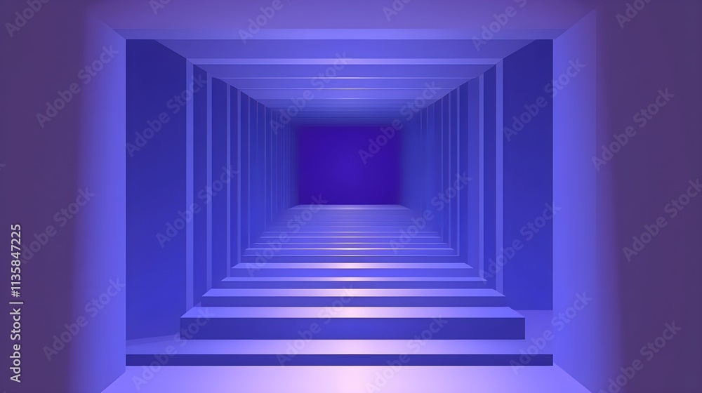 Aufkleber exploring abstract depths digital space visual art indoor setting perspective conceptual design
