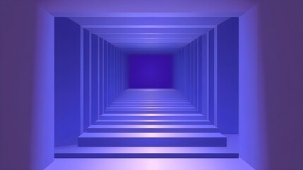 Exploring abstract depths digital space visual art indoor setting perspective conceptual design