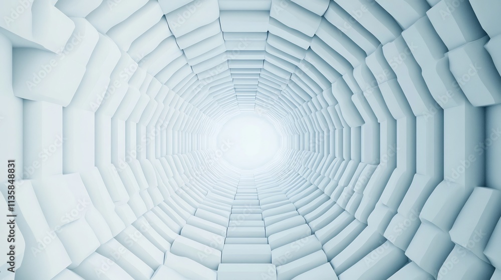 Aufkleber abstract 3d white background with sharp angles and gradients,industrial style