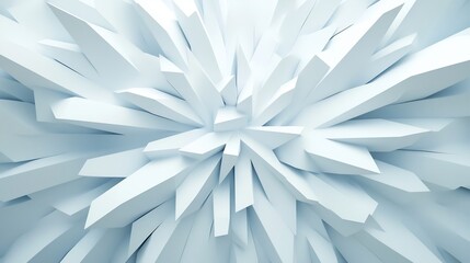 Sharp Angular Abstract 3D with Gradient Monochrome Geometric Backdrop