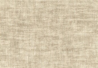 Fototapeta premium Beige Linen Fabric Texture Seamless Pattern Background