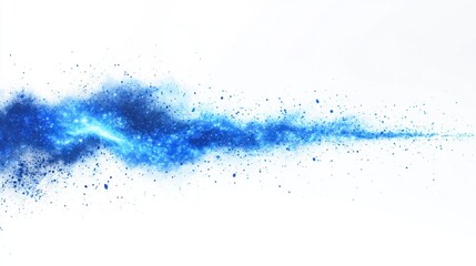 Sharp blue energy beams emanating from a single point, glowing with a sci-fi vibe, on a clean white background