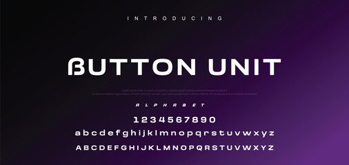 Abstract modern urban alphabet fonts. Typography sport, technology, fashion, digital, future creative logo font.