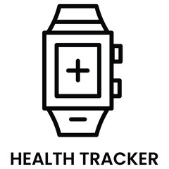 Smart watch icon. Health tracker icon. medical icon.