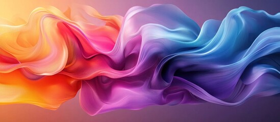 Obraz premium Abstract swirling colorful background with orange, pink, purple and blue colors.