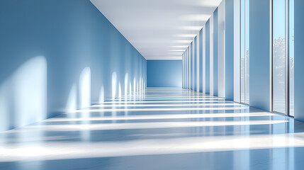 Obraz premium Illuminate your space with minimalist hallway design