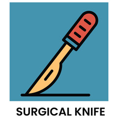 Surgical Knife Icon. Medical Icon.