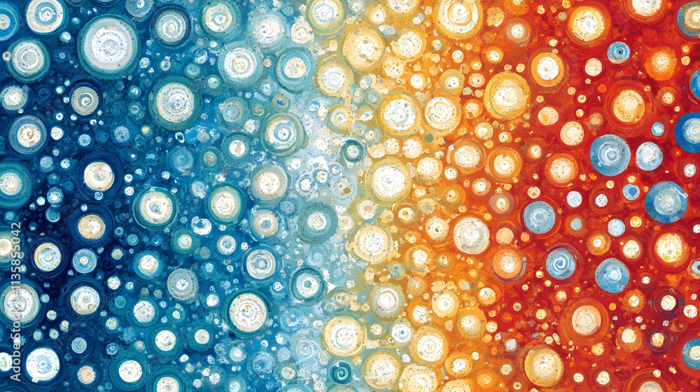 Poster vibrant swirling patterns abstract art digital creation colorful environment aesthetic viewpoint