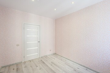 standard room interior apartment. view kind of decor home decoration in hostel house for sale. empty room renovated