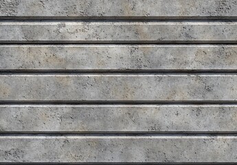 Grey Concrete Texture Seamless Pattern, Horizontal Blocks, Architectural Background
