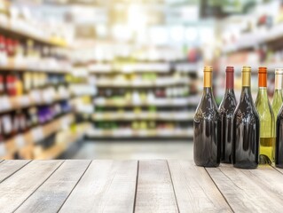 A wine store featuring bottles on well-stocked shelves for customer exploration.