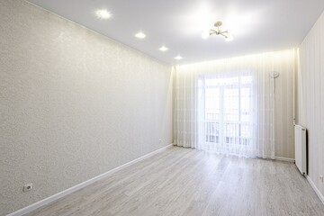 standard room interior apartment. view kind of decor home decoration in hostel house for sale. empty room renovated