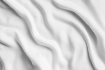 Naklejka premium The subtle texture of white fabric brings a touch of sophistication.