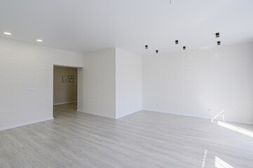 standard room interior apartment. view kind of decor home decoration in hostel house for sale. empty room renovated