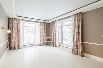 standard room interior apartment. view kind of decor home decoration in hostel house for sale. empty room renovated