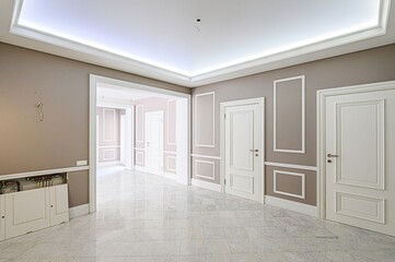 standard room interior apartment. view kind of decor home decoration in hostel house for sale. empty room renovated