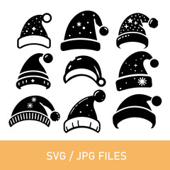 christmas hat vector design