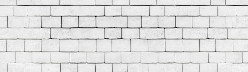 Obraz premium Rustic charm of an old white brick wall.