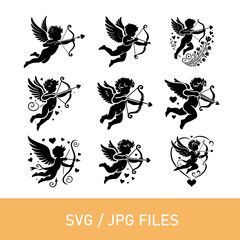 valentines cupid vector design