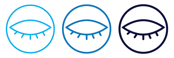 Obraz premium eye vector icon set. eyeball line icon. vision pictogram. private crossed eye sign. open and closed eyes symbol. visible and invisible icon set. show and hide. see and hide button