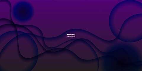 Abstract dark blue shadow wave background with simple shape elements. Purple colorful design in the background. Elegant concept.